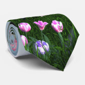 不思議の国のピンクのフラミンゴのお茶会のタイ ネクタイ (ロール)