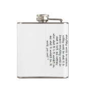 不思議の国のフラスコのアリス フラスク (裏面)