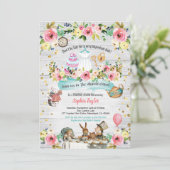 不思議の国のブライダルシャワーのアリス 招待状 (スタンド正面)