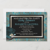 不思議の国のブライダルシャワーの帽子屋アリス 招待状 (正面)