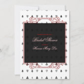 不思議の国のブライダルシャワーの招待状のアリス 招待状 (正面)