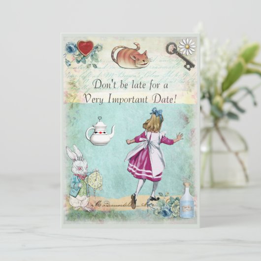 不思議の国のブライダルシャワーアリスは遅くないです 招待状 (スタンド正面)