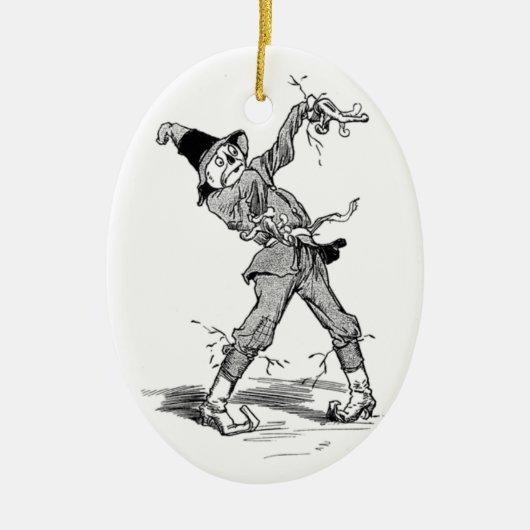 不思議の国のブリキの男のアリス セラミックオーナメント (正面)
