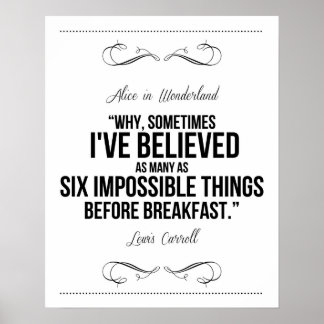 不思議の国のプリントのアリス ポスター