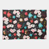 不思議の国のプリント キッチンタオル (横)