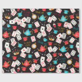 不思議の国のプリント ラッピングペーパー (フラット)