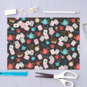 不思議の国のプリント 薄葉紙 (クラフト)