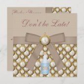 不思議の国のベビーシャワーのお茶会の招待のアリス 招待状 (正面/裏面)