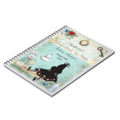 不思議の国のベビーシャワーのゲストブックのプリンセスアリス ノートブック (左側)