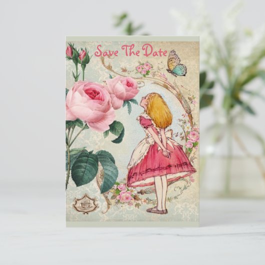 不思議の国のベビーシャワーの保存のアリス日付 セーブザデート (スタンド正面)