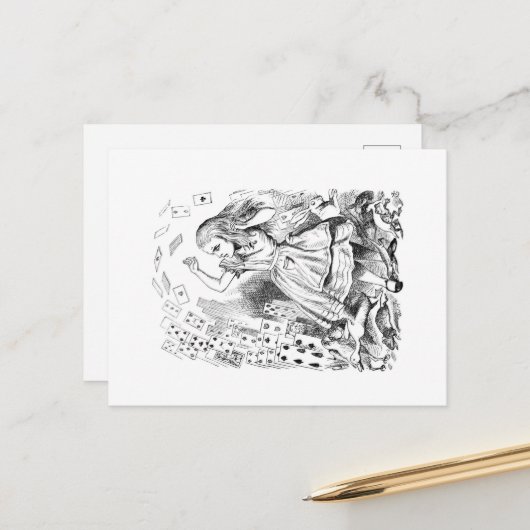 不思議の国のポストカードのアリス ポストカード (正面/裏面インサイチュ)