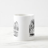 不思議の国のマグの気違いのお茶会アリス コーヒーマグカップ (中央)