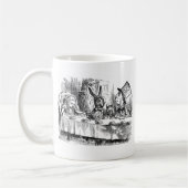 不思議の国のマグの気違いのお茶会アリス コーヒーマグカップ (左)