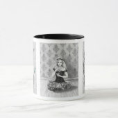 不思議の国のマグの3月のノウサギの白のウサギのアリス マグカップ (中央)