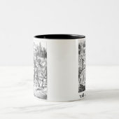 不思議の国のマグ#1のアリスの冒険 ツートーンマグカップ (中央)