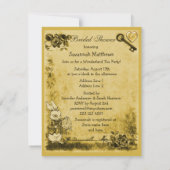 不思議の国のマッドハッター　紅茶パーティー　ブライズシャワー 招待状 (裏面)