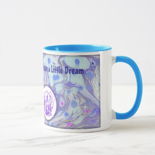 不思議の国のマーブル紙のアリスはマグを設計しました マグカップ (右)