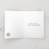 不思議の国のラクハムのヴィンテージアリスは畳んだ 箔グリーティングカード (内側レイダウン)