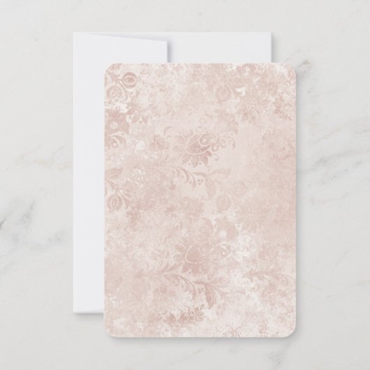 不思議の国のリハーサル結婚ディナーのアリス 招待状 (裏面)