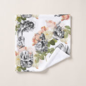 不思議の国のヴィンテージのバラタオルセットのアリス バスタオルセット (ウォッシュタオル)