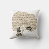 不思議の国のヴィンテージの本のアリス クッション (裏面)