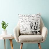 不思議の国のヴィンテージの黒い及び白人のアリス クッション (椅子)