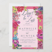 不思議の国のヴィンテージアリスに遅れはな結婚い 招待状 (正面)