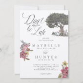 不思議の国のヴィンテージアリスに遅れはな結婚い 招待状 (正面)