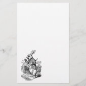 不思議の国のヴィンテージアリス白いウサギの腕時計 便箋 (正面)