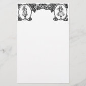 不思議の国のヴィンテージフレームのアリス 便箋 (正面)