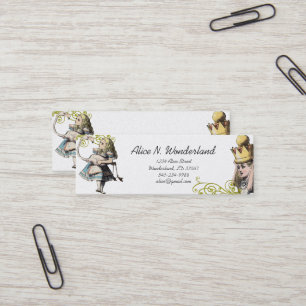 不思議の国のヴィンテージ・アリスの宝庫 スキニー名刺