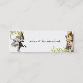 不思議の国のヴィンテージ・アリスの宝庫 スキニー名刺 (裏面)