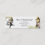 不思議の国のヴィンテージ・アリスの宝庫 スキニー名刺 (正面)