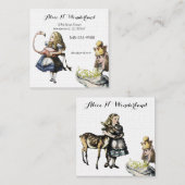 不思議の国のヴィンテージ・アリスの宝庫 スクエア名刺 (正面/裏面)