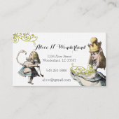 不思議の国のヴィンテージ・アリスの宝庫 名刺 (正面)