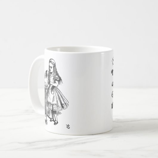 不思議の国の不可能な事のマグのアリス コーヒーマグカップ (正面左)