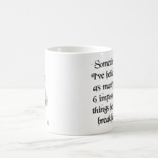 不思議の国の不可能な事のマグのアリス コーヒーマグカップ (中央)