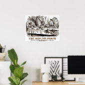 不思議の国の不機嫌のお茶会のアリスの冒険 ポスター (ホームオフィス)