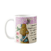 不思議の国の二重引用符のマグ、ヴィンテージのアリス