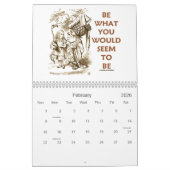 不思議の国の冒険の引用文およびイメージのカレンダー カレンダー (2月 2026)