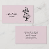 不思議の国の名刺のアリス 名刺 (正面/裏面)