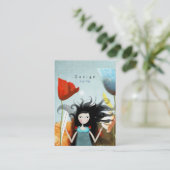 不思議の国の名刺のアリス 名刺 (スタンド正面)