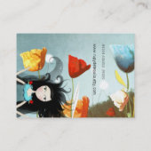 不思議の国の名刺のアリス 名刺 (裏面)