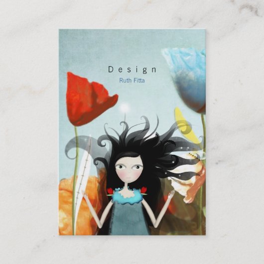 不思議の国の名刺のアリス 名刺 (正面)