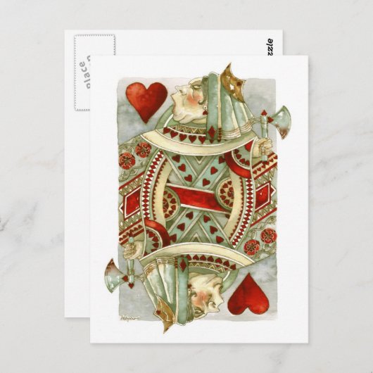 不思議の国の女王のハートのポストカード ポストカード (正面/裏面)