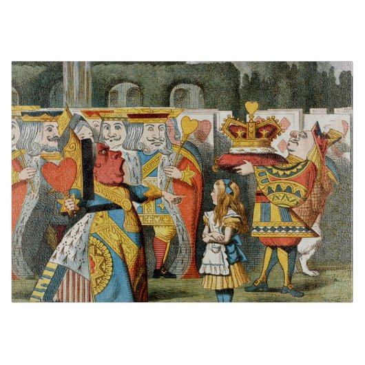 不思議の国の女王のハート カッティングボード (正面)