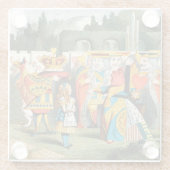 不思議の国の女王のハート ガラスコースター (裏面)