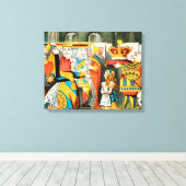 不思議の国の女王のハート キャンバスプリント (インサイチュ (ウッドフロア))