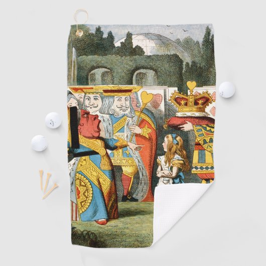 不思議の国の女王のハート ゴルフタオル (インサイチュ)