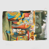 不思議の国の女王のハート ゴルフタオル (横)